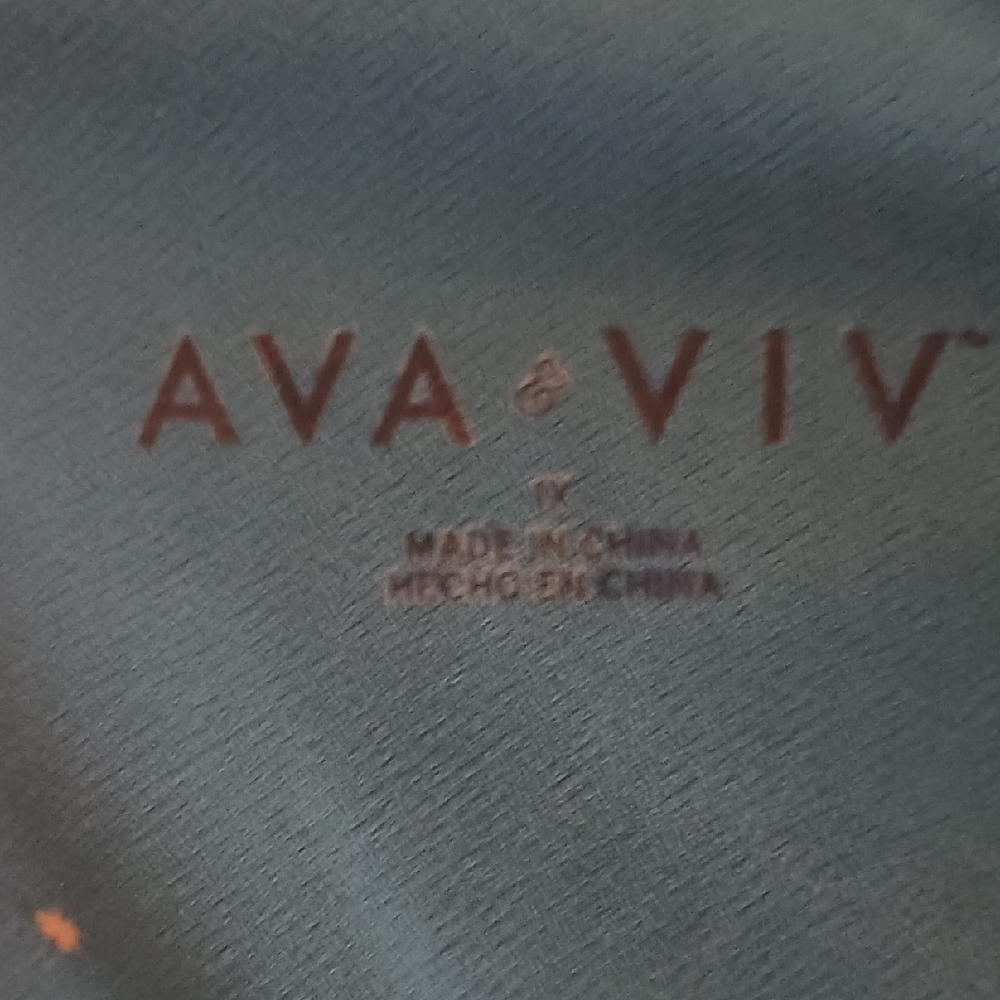 Ava & Viv Teal Wrap Dress - Picture 2 of 2